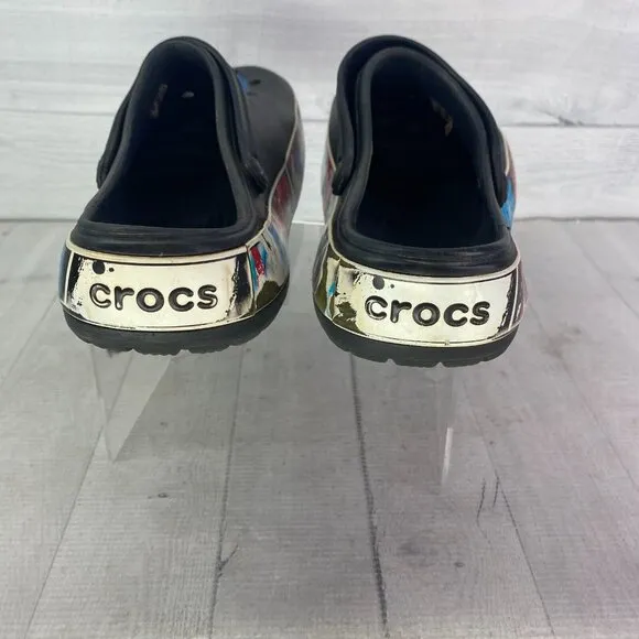 Crocs Mens MARVEL AVENGERS CAPTAIN AMERICA Comic Band Slip On Clog Shoes Size 12