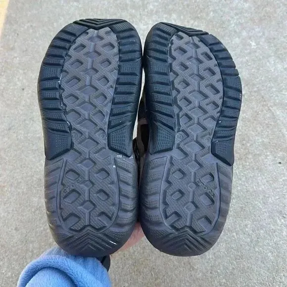 Crocs Swiftwater Mesh Closed Toe Deck Brown Sandals Men’s Size 7
