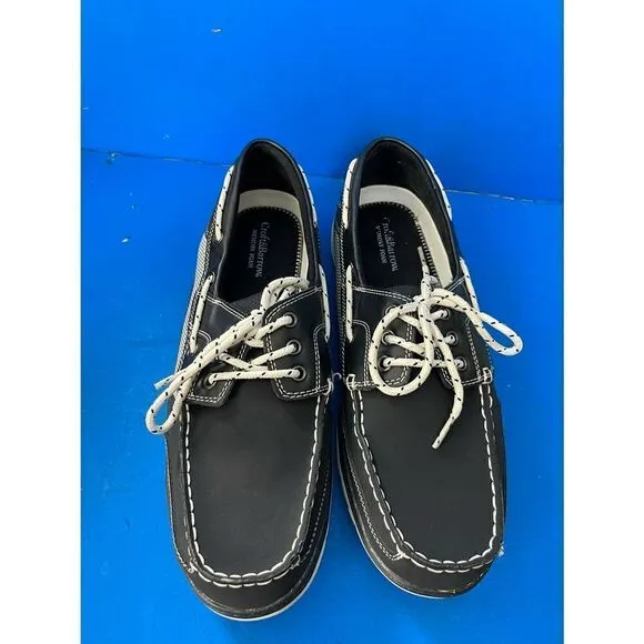 Croft &amp; Barrow Ortholite Mens Loafers Deck Shoes Size 13 M Comfort Navy Blue