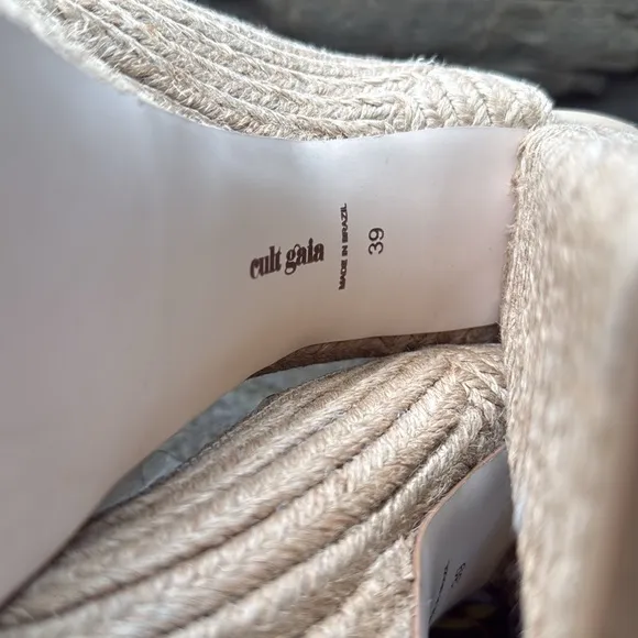 CULT GAIA SISLEY NUDE HIGH HEEL PLATFORM SANDALS - 9 ☀️🔥👡