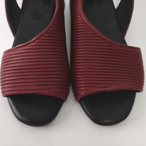 Daniella Lehavi D'Orsay Open Toe Sling Back Leather Sandals Size 39, US 8.5