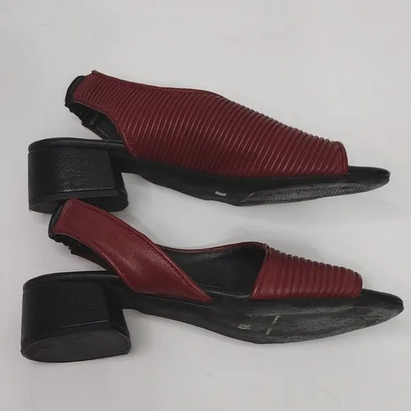 Daniella Lehavi D'Orsay Open Toe Sling Back Leather Sandals Size 39, US 8.5