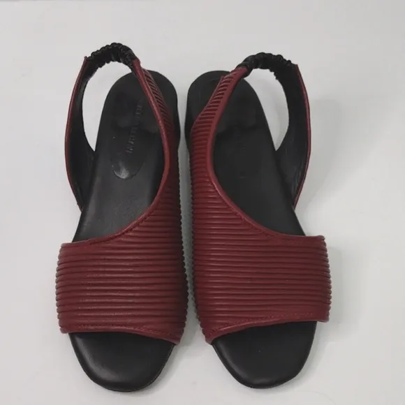 Daniella Lehavi D'Orsay Open Toe Sling Back Leather Sandals Size 39, US 8.5