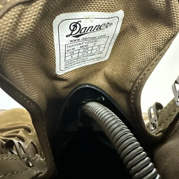 Danner Men's Tachyon 8&quot; Synthetic Ultralight Material Boots Coyote Size 5 D