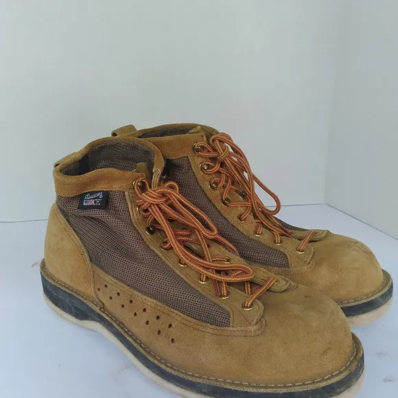 Danner‎ Suede Leather Hiking Boots Vibram Sole Ankle Support Brown
