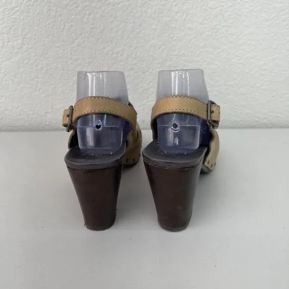 Dansko Rowena Heeled Slingback Peep Toe Sandals 1310037800 Womens size 40 US 9.5