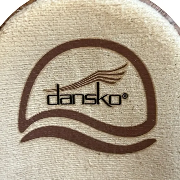 Dansko Season White Leather Adjustable Buckle Platform Sandals US 10.5-11/EU 41