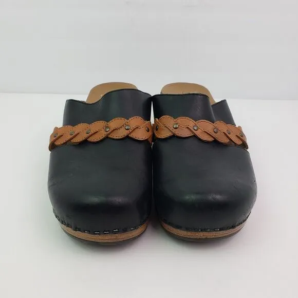 Dansko Sherise Heritage Womens Size EU 41 US 10.5-11 Leather Slip On Clog Shoes