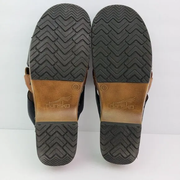 Dansko Sherise Heritage Womens Size EU 41 US 10.5-11 Leather Slip On Clog Shoes