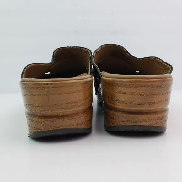 Dansko Sherise Heritage Womens Size EU 41 US 10.5-11 Leather Slip On Clog Shoes