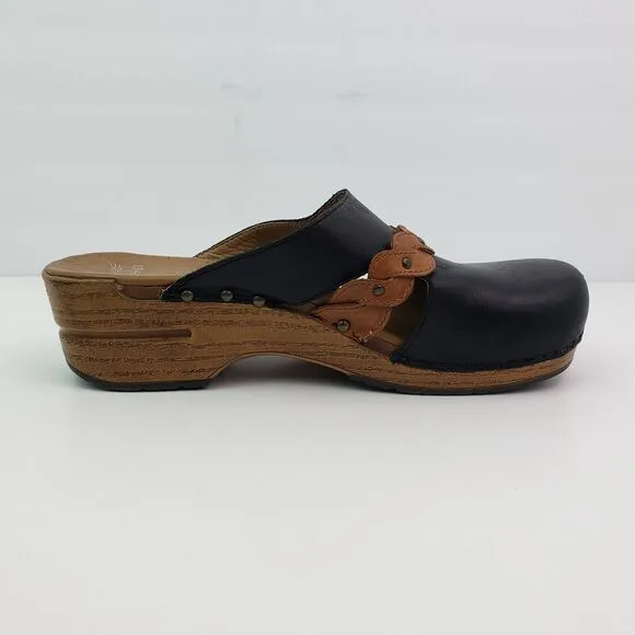 Dansko Sherise Heritage Womens Size EU 41 US 10.5-11 Leather Slip On Clog Shoes