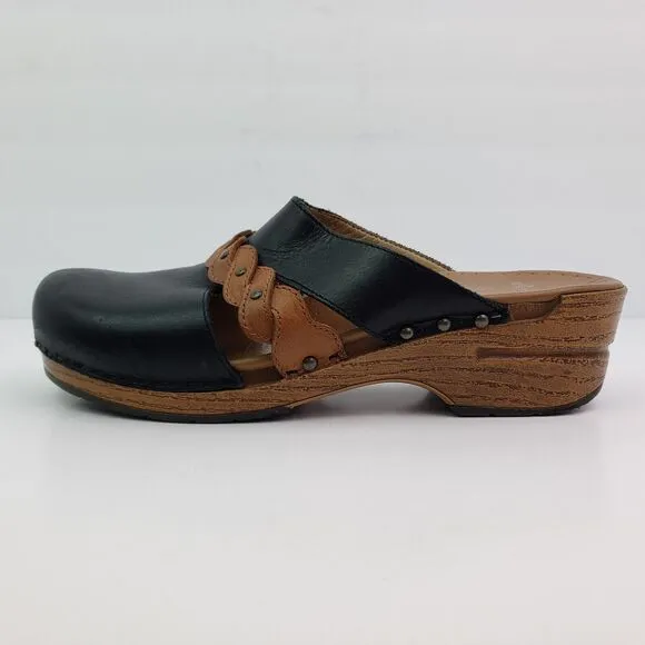 Dansko Sherise Heritage Womens Size EU 41 US 10.5-11 Leather Slip On Clog Shoes