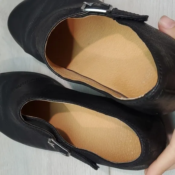 Dansko Women Marisa Comfort Mary Jane Leather Wedge Clogs shoes sz 38/7.5-8
