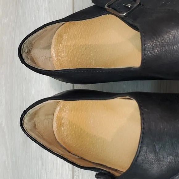 Dansko Women Marisa Comfort Mary Jane Leather Wedge Clogs shoes sz 38/7.5-8