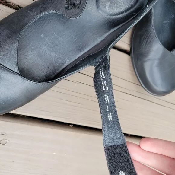 Dansko Professional Opal Black Leather Mary Jane Comfort Shoes Loafers Size 42