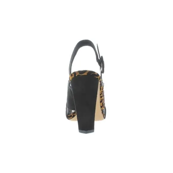 DIANE VON FÜRSTENBERG BAILIE 90 LEATHER LEOPARD SLINGBACK HEELS NWT SZ 8