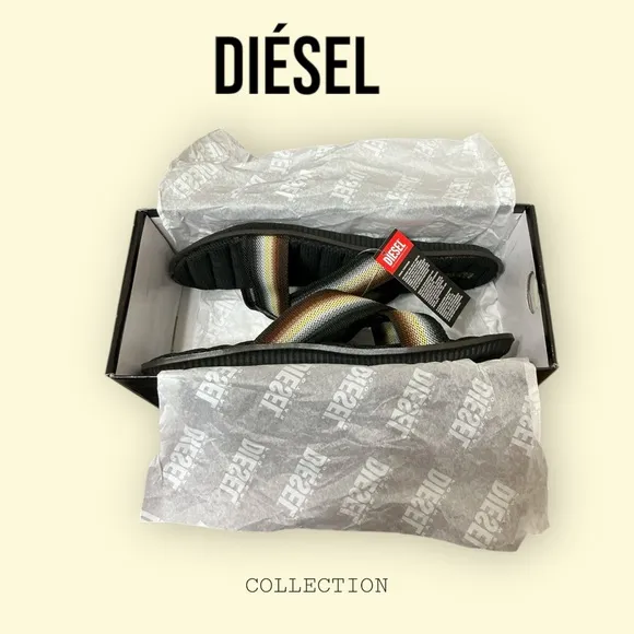 Diesel NWT cross strap men’s sandals size 12