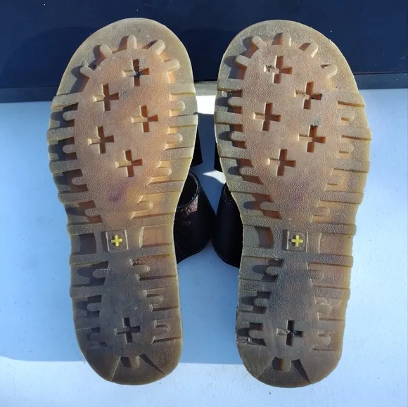 DOC DR. MARTENS Josef Sandals Women's Size 9 Men's 8 EU 41 Leather Buckles