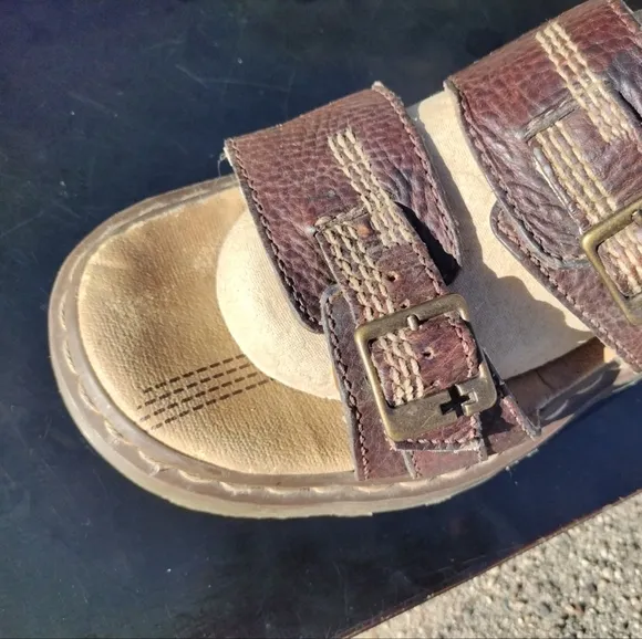 DOC DR. MARTENS Josef Sandals Women's Size 9 Men's 8 EU 41 Leather Buckles