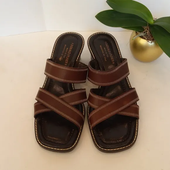 Donald J Pliner brown sandals