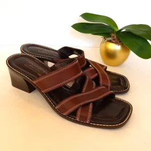 Donald J Pliner brown sandals