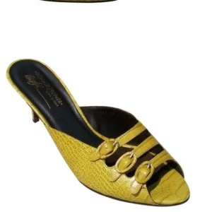 Donald Pliner Couture Kogi Gator Leather New Strap Buckles Sandals Shoe $295 NWT