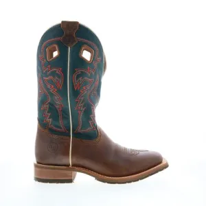 Double H Mens Elliot Wide Square Toe Roper 12&quot; Brown Boots (NWT)