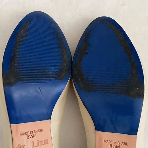 dr LIZA | Farah Leather Sneaker Pumps Heels Made in Brazil Golden Sand (8.5 M)