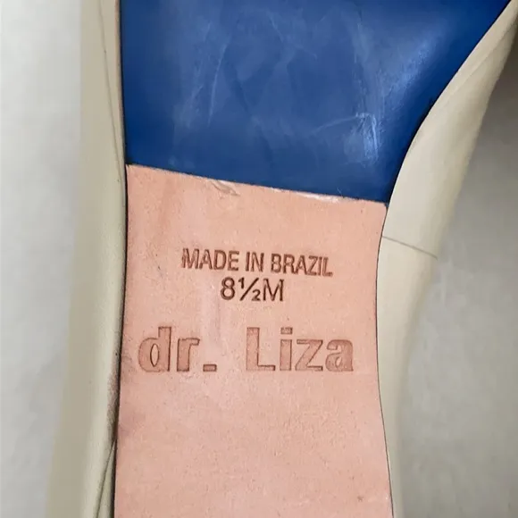 dr LIZA | Farah Leather Sneaker Pumps Heels Made in Brazil Golden Sand (8.5 M)
