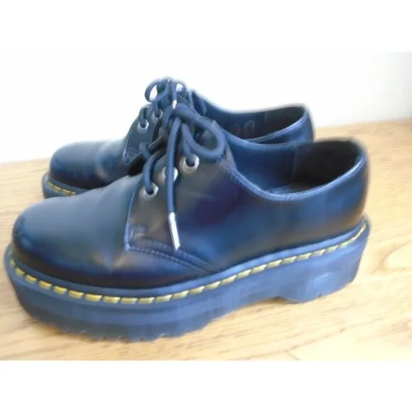 Dr Martens 25567 black Platform Oxford Shoes size women’s 8