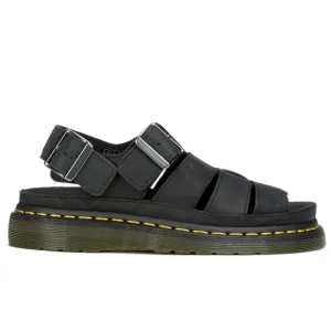 Dr. Martens Flash Fisherman Gladiator Sandals - Black Wyoming - Mens Size 9