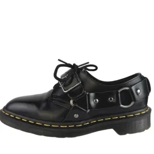 Dr. Martens Henree Unisex Polished Smooth Leather Buckle Lace Up Shoes Sz 6