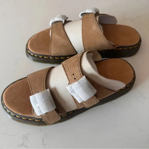 Dr. Martens JOSEF NUBUCK LEATHER BUCKLE SLIDE SANDALS Size: 11