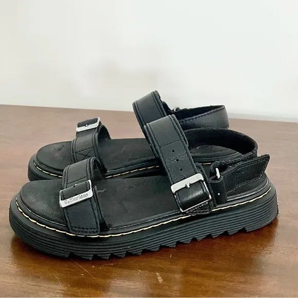 Dr Martens Kyle J Big Girls Black Sandals size US 4, UK 3, EU 36