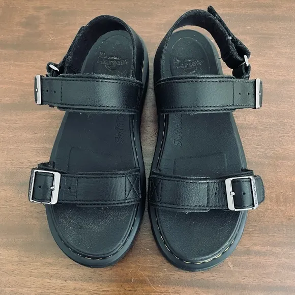 Dr Martens Kyle J Big Girls Black Sandals size US 4, UK 3, EU 36