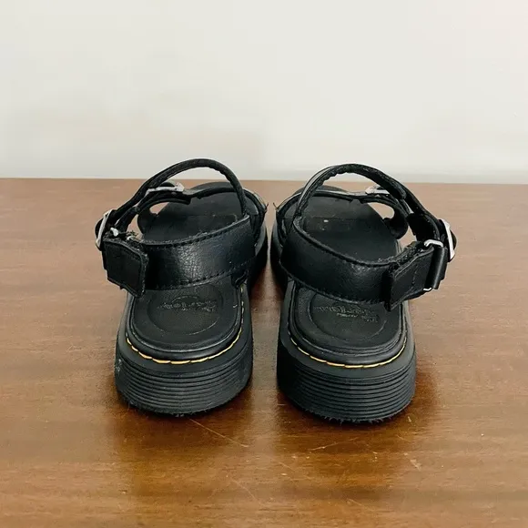 Dr Martens Kyle J Big Girls Black Sandals size US 4, UK 3, EU 36