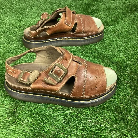 Dr. Martens Vintage Brown Leather Sandals 11