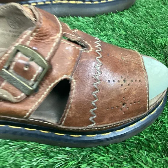 Dr. Martens Vintage Brown Leather Sandals 11