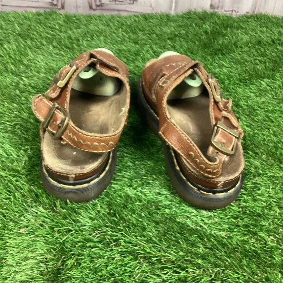 Dr. Martens Vintage Brown Leather Sandals 11