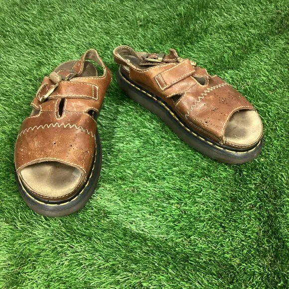 Dr. Martens Vintage Brown Leather Sandals 11