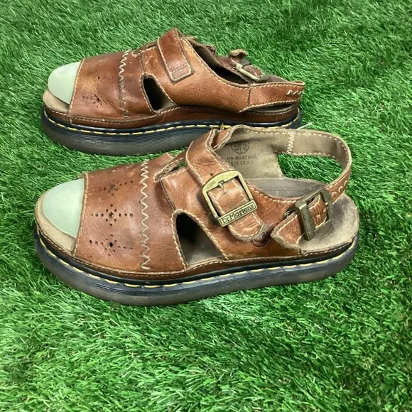 Dr. Martens Vintage Brown Leather Sandals 11