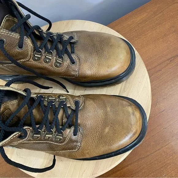 Dr Martens Vintage KN 06A Men’s Size 11 Tan Leather Ankle Boots MIE Y2K Chunky