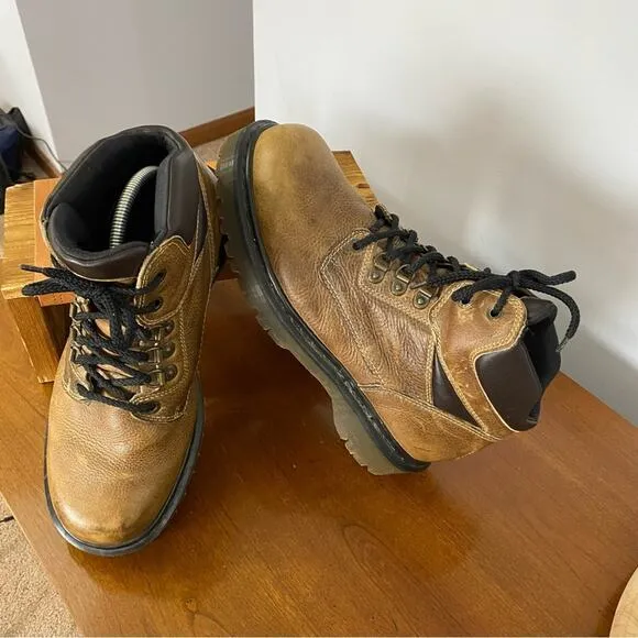 Dr Martens Vintage KN 06A Men’s Size 11 Tan Leather Ankle Boots MIE Y2K Chunky