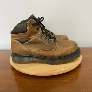 Dr Martens Vintage KN 06A Men’s Size 11 Tan Leather Ankle Boots MIE Y2K Chunky
