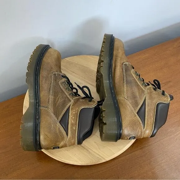 Dr Martens Vintage KN 06A Men’s Size 11 Tan Leather Ankle Boots MIE Y2K Chunky