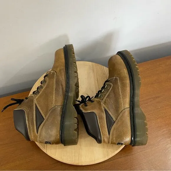 Dr Martens Vintage KN 06A Men’s Size 11 Tan Leather Ankle Boots MIE Y2K Chunky