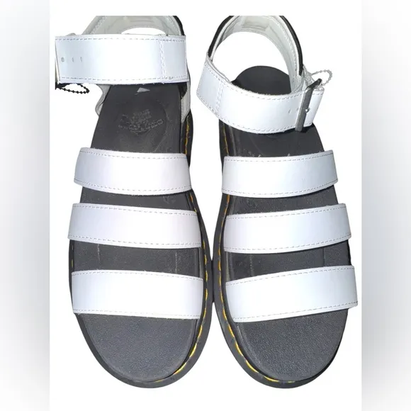 Dr. Martens Women's Blaire Quad Fisherman Sandal, White Hydro, Size 8 Authentic