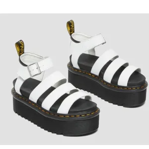 Dr. Martens Women's Blaire Quad Fisherman Sandal, White Hydro, Size 8 Authentic