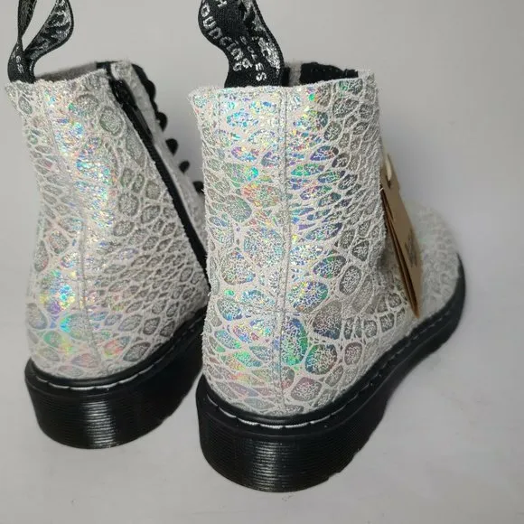 Dr Martens Women’s  Girls Boots 1460 Pascal Snake Metallic zipper sz  US 5 new