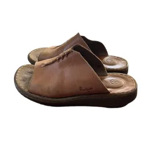 Dr. Martens Y2K Womens Tan Leather Clog Sandals Open Toe Size 5 EU 37
